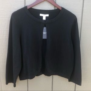 Liz Claiborne NWT black cardigan size XL